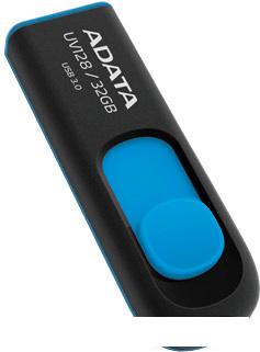 USB Flash ADATA DashDrive UV128 32GB (черный/синий)