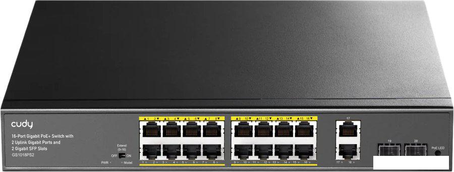 Неуправляемый коммутатор Cudy GS1018PS2 1.0