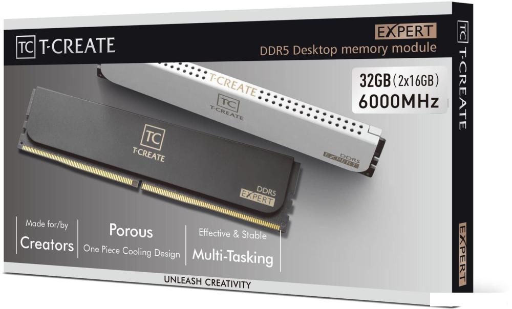 Оперативная память Team T-Create Expert 2x32ГБ DDR5 6000 МГц CTCED564G6000HC30CDC01