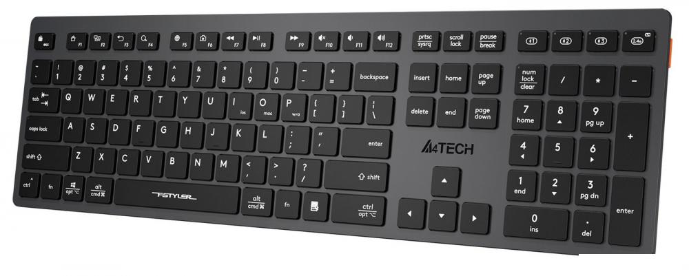 Клавиатура A4Tech Fstyler FBX50C (серый/черный)
