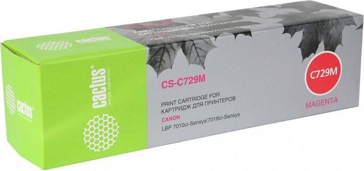 Картриджи для принтеров и МФУ CACTUS CS-C729M (аналог Canon C729M)