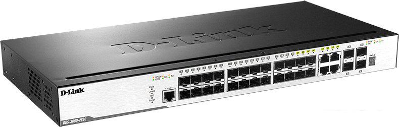 Управляемый коммутатор 2-го уровня D-Link DGS-3000-28SC/A1A