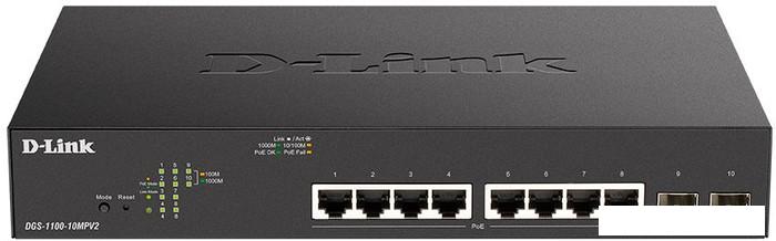 Управляемый коммутатор 2-го уровня D-Link DGS-1100-10MPV2/A3A