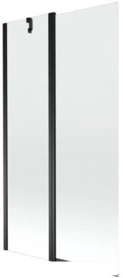 Стеклянная шторка для ванны Mexen Flip Black 100