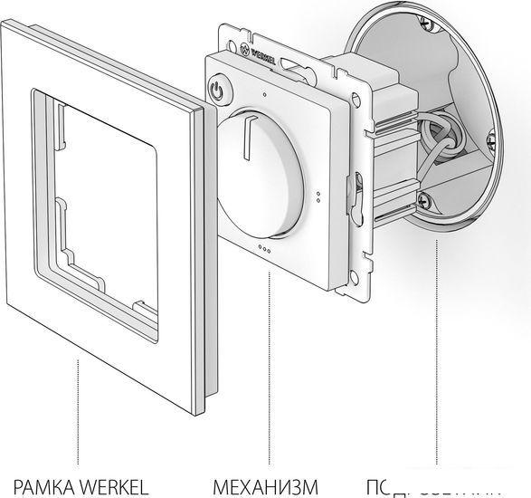 Терморегулятор Werkel W1151108 a051624 (черный матовый)