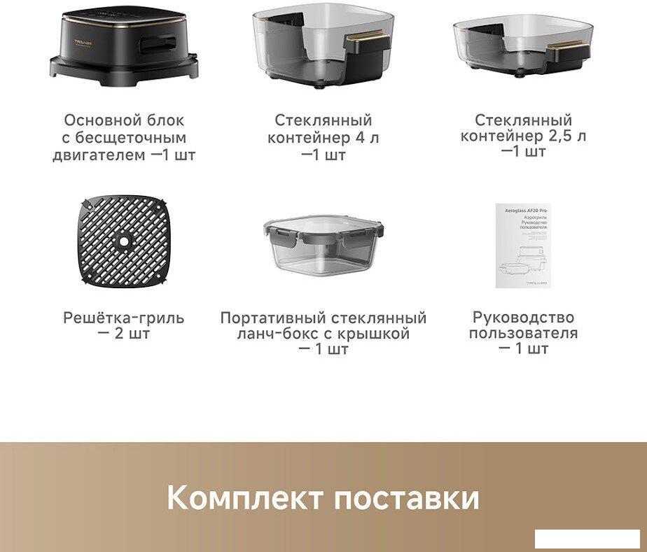 Аэрогриль (аэрофритюрница) Trouver Air Fryer AF20 Pro (черный)
