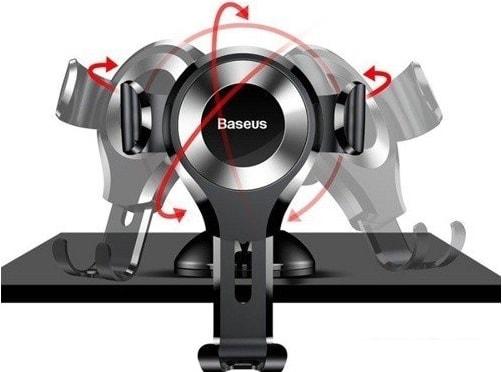 Держатель для смартфона Baseus Osculum Type Gravity (черный)