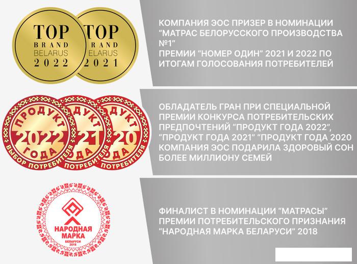 Ортопедический наматрасник ЭОС Топп 8 90x200 (джерси)