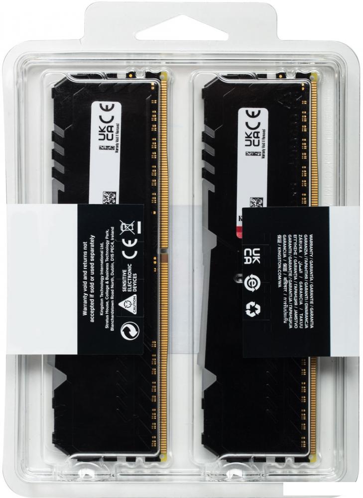 Оперативная память Kingston FURY Beast RGB 2x32ГБ DDR4 3200 МГц KF432C16BB2AK2/64