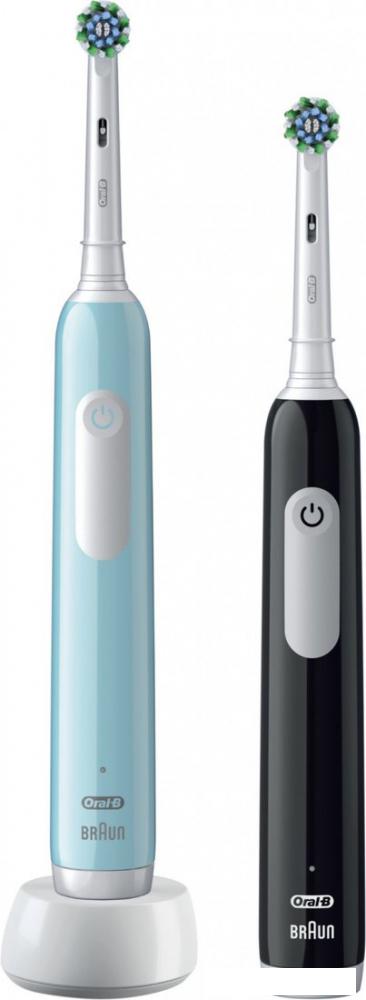 Комплект зубных щеток Oral-B Pro Series 1 D305.523.3H (2 шт, черный/бирюзовый)