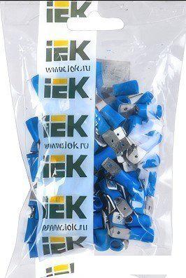 Разъем плоский IEK Рпим URP10-D25-D23-4 (синий)