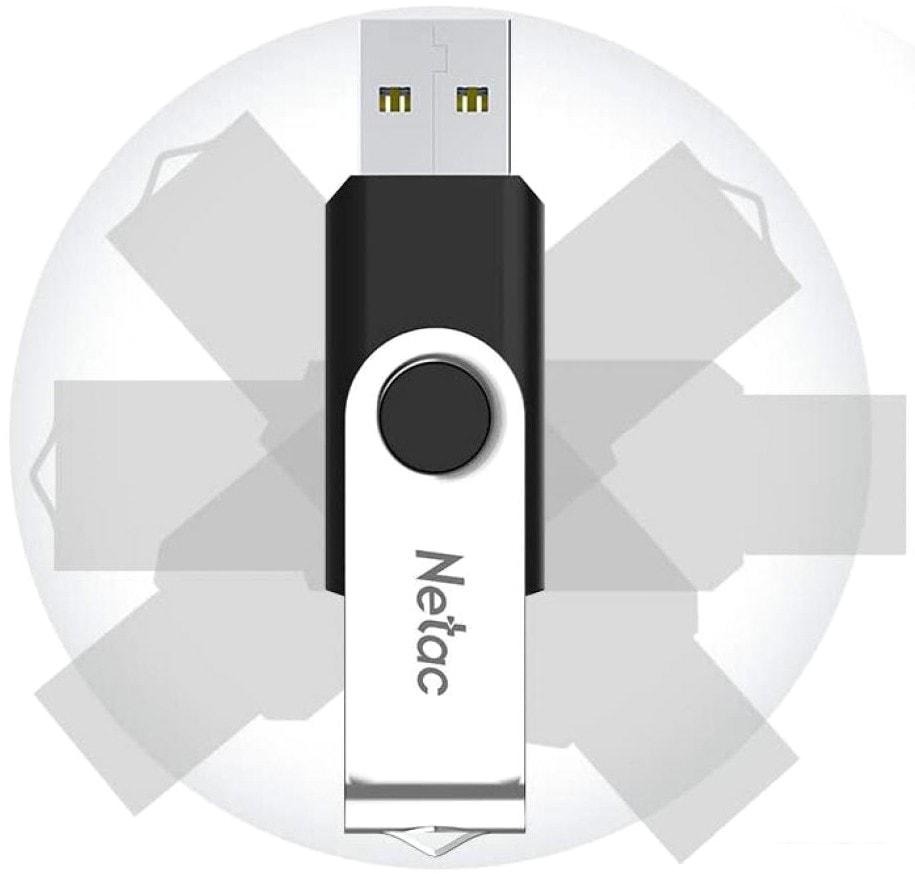 USB Flash Netac U505 USB 2.0 64GB NT03U505N-064G-20BK