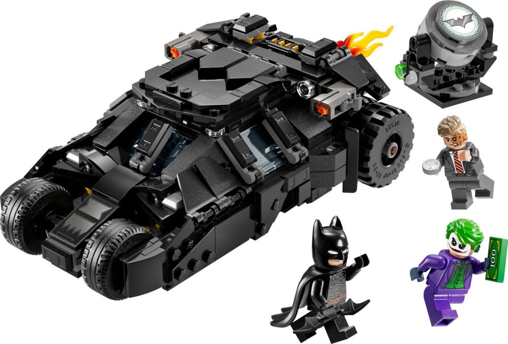 Конструктор LEGO Batman 76303 Бэтмен на Тумблере против Двуликого и Джокера