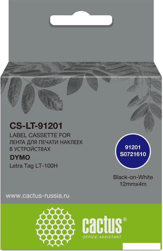 Картридж CACTUS CS-LT-91201 (аналог Dymo LT-91201)