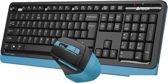 Офисный набор A4Tech Fstyler FG1035 (черный/синий)