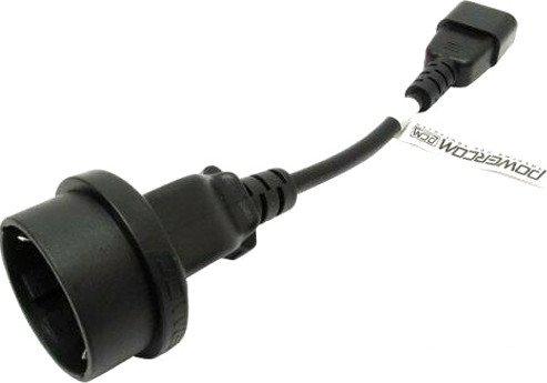 Адаптер Powercom SCUT IEC-320 C14 - Socket Type-F