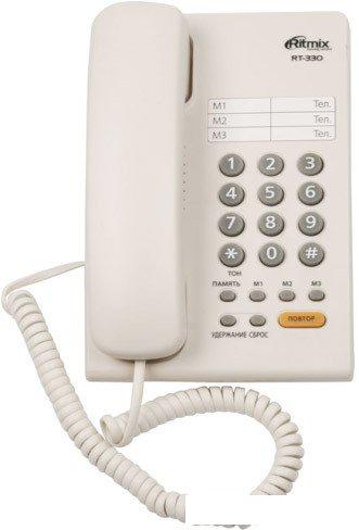Телефонный аппарат Ritmix RT-330 (белый)