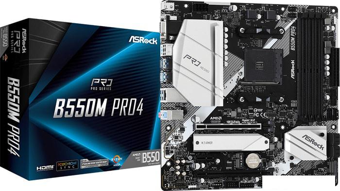 Материнская плата ASRock B550M Pro4