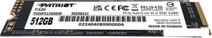SSD Patriot P320 512GB P320P512GM28
