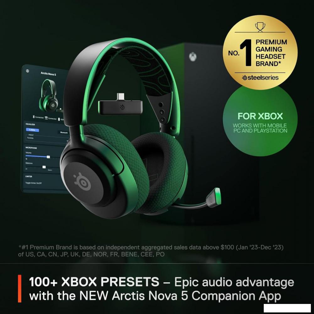 Наушники SteelSeries Arctis Nova 5X Wireless (черный)