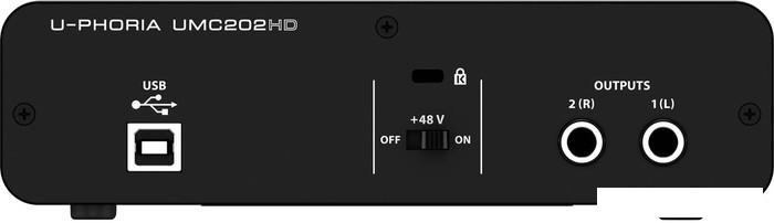 Аудиоинтерфейс Behringer U-Phoria UMC202HD