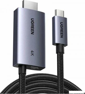 Кабель Ugreen CM675 HDMI - USB Type-C 55330 (2 м, черный)