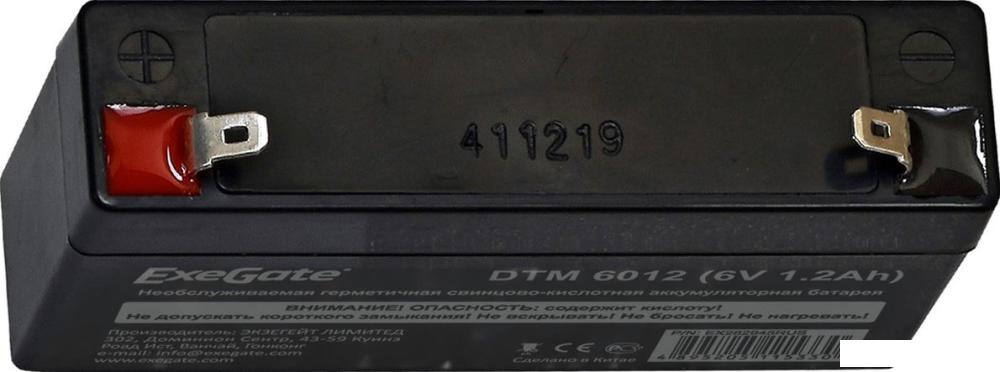 Аккумулятор для ИБП ExeGate DTM 6012 (6В, 1.2 А·ч)