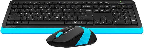 Офисный набор A4Tech Fstyler FG1010 (черный/синий)