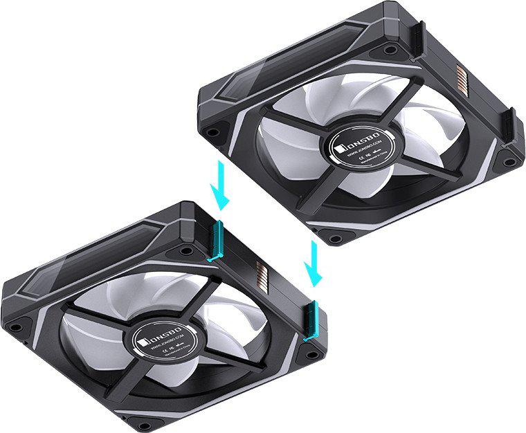 Набор вентиляторов Jonsbo ZL-120 (черный, 3 шт.)