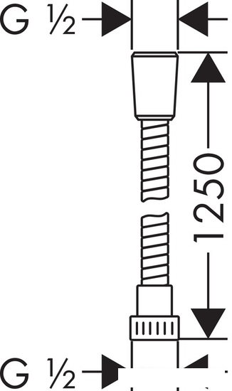 Душевой шланг Hansgrohe Metaflex 28262000