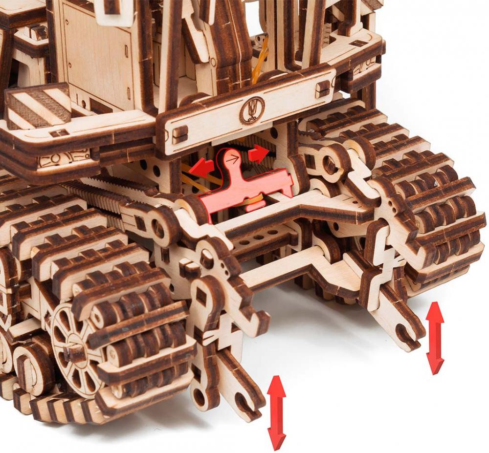 3Д-пазл Eco-Wood-Art Косилка самоходная CS-150C