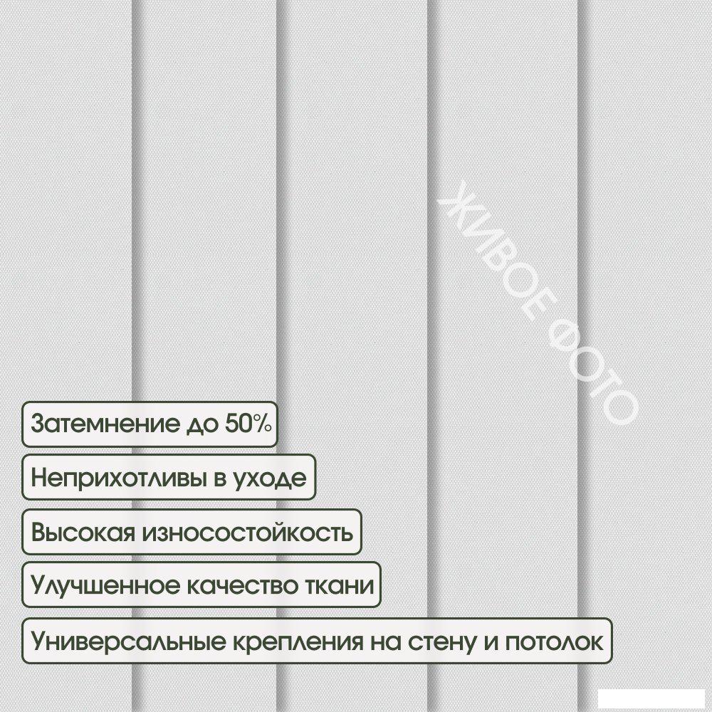 Жалюзи вертикальные АС МАРТ Плейн блэкаут 2501 180x180 (белый)