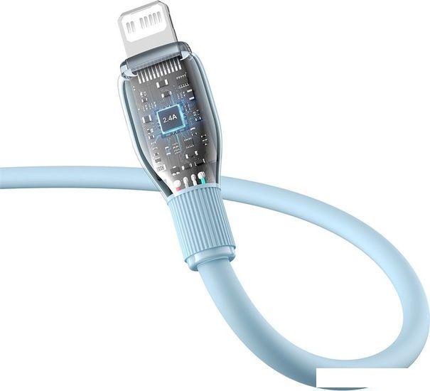 Кабель Baseus Pudding Series USB Type-C - Lightning (2 м, голубой)