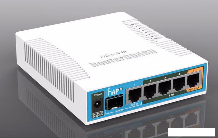 Wi-Fi роутер Mikrotik hAP ac [RB962UiGS-5HacT2HnT]