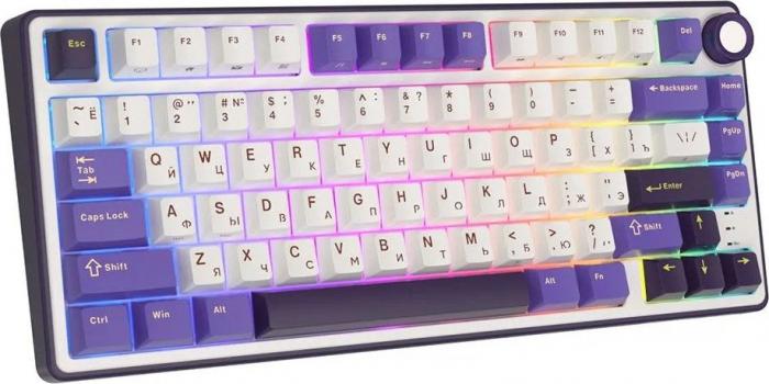 Клавиатура Royal Kludge R75 RGB Blackberry (RK Silver)