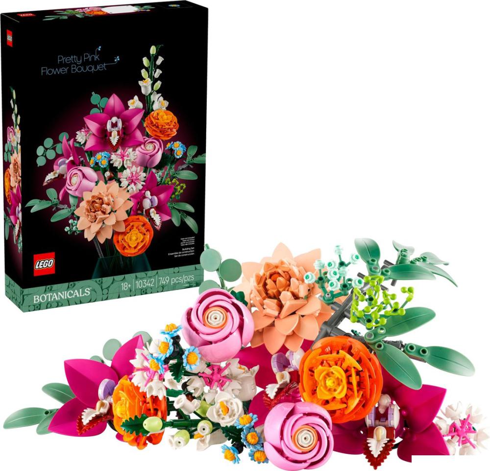 Конструктор LEGO The Botanical Collection 10342 Красивый розовый букет цветов