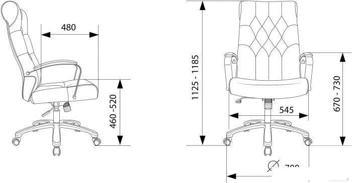 Офисное кресло Бюрократ T-9928SL Fabric (черный Italia Black/крестовина металл хром)