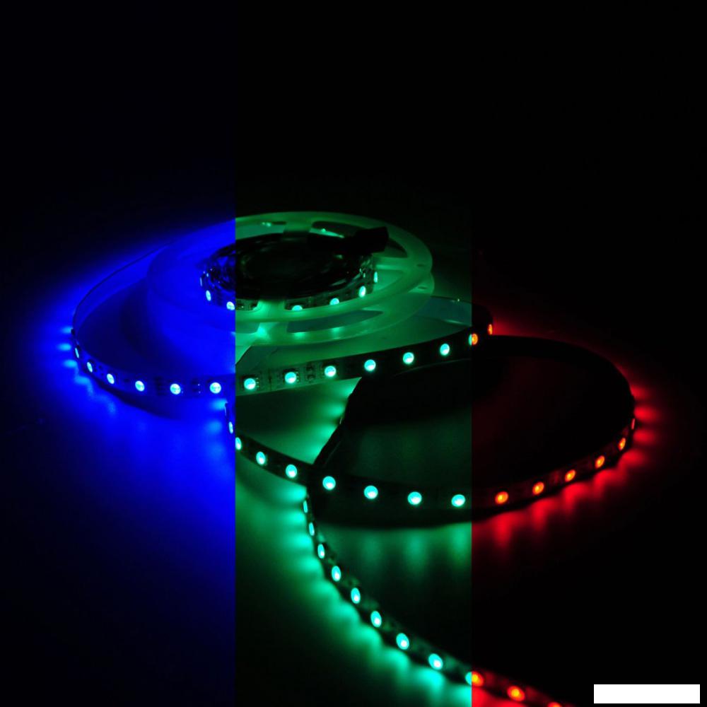 Светодиодная лента Gauss Basic LED 5050/60 12V 10W/m 700lm/m RGB 10mm IP20 5m 1/100 BT055