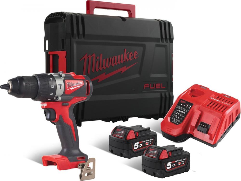 Ударная дрель-шуруповерт Milwaukee M18 BLPD2-502X 4933464517 (с 2-мя АКБ 5 Ач, кейс)