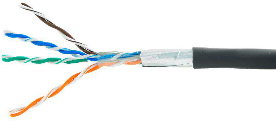 Кабель Cablexpert FPC-5051E-4-CU-OUT (305 м, черный)