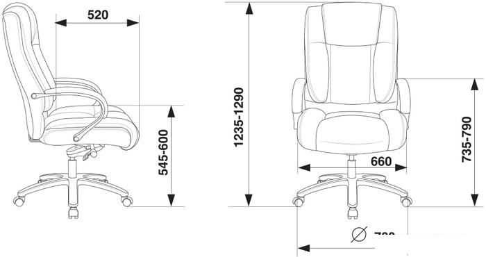 Офисное кресло Бюрократ T-9925SL (черный)