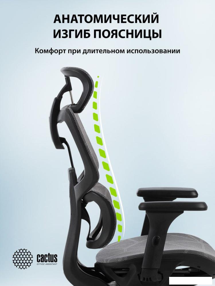 Офисное кресло CACTUS CS-MC555-GY (черный/серый)