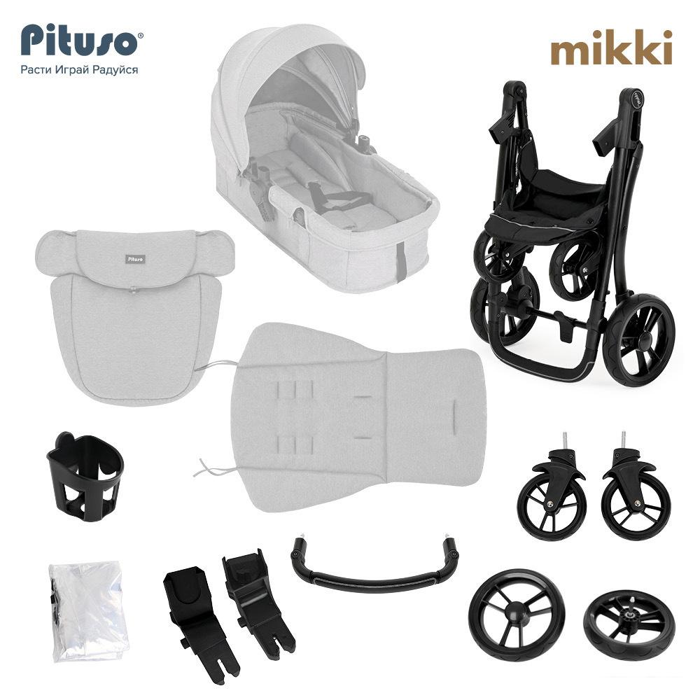 Универсальная коляска Pituso Mikki G16 (2 в 1, черный)