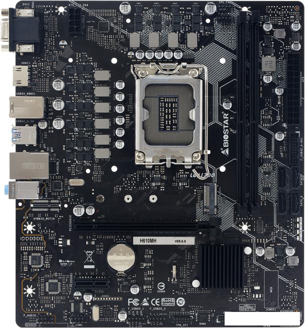 Материнская плата BIOSTAR H610MH Ver. 6.0