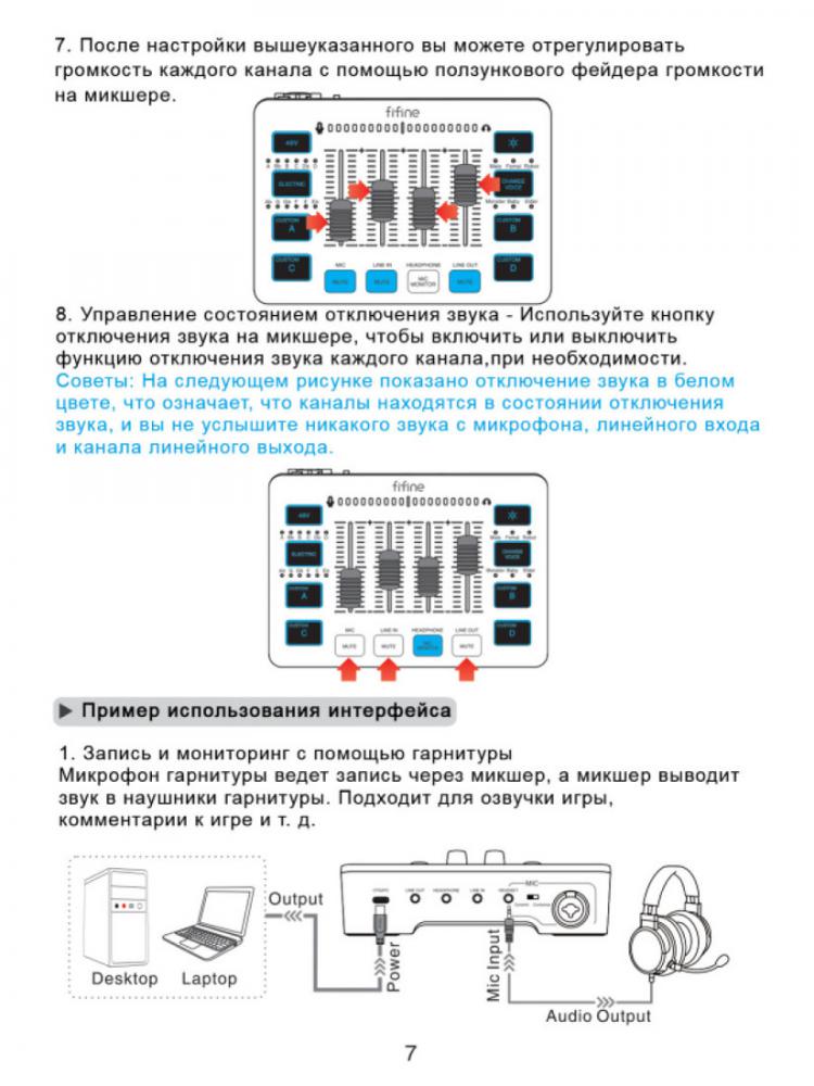 Микшерный пульт FIFINE SC3 (черный)