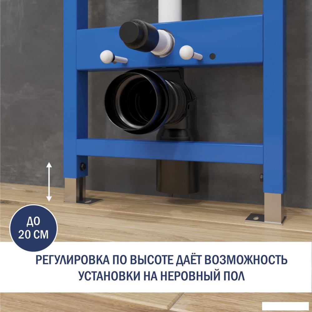 Инсталляция для унитаза Lauter 21901002 с кнопкой 219703F (сатин)