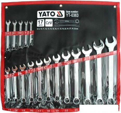 Набор ключей Yato YT-0363 17 предметов