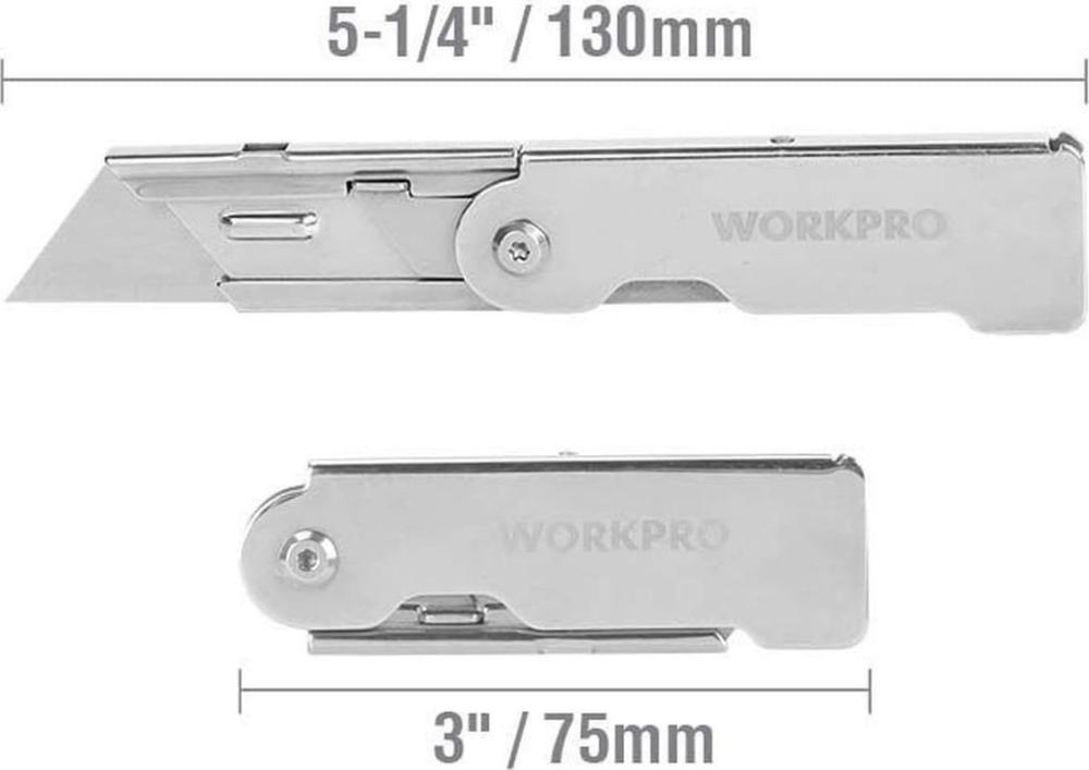 Нож строительный Workpro WP211001