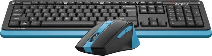 Офисный набор A4Tech Fstyler FG1035 (черный/синий)