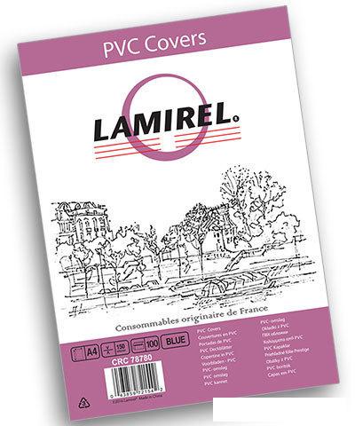 Пластиковая обложка для переплета Lamirel Transparent А4 150 мкм 100 шт LA-78780 (синий)